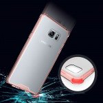 Wholesale Galaxy Note FE / Note Fan Edition / Note 7 Air Hybrid Clear Case (Rose Gold)